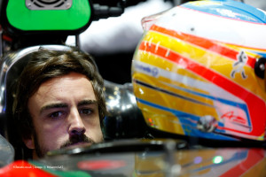 2015 F1 Pre Season Test 2 - Day 2 Circuit de Catalunya, Barcelona, Spain. Friday 20 February 2015. Fernando Alonso, McLaren, in the garage. World Copyright: Alastair Staley/LAT Photographic. ref: Digital Image _79P3820